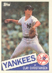 1985 Topps Baseball Cards      211     Clay Christiansen